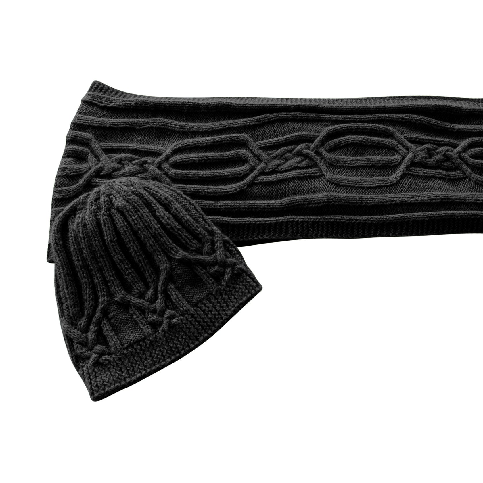 Handknit Cable Scarf