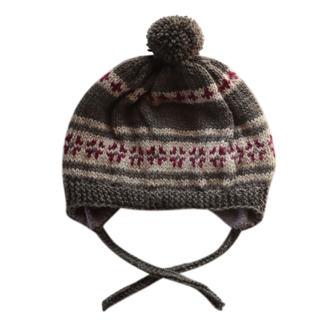 Shepherd Grey Magenta Fleece-lined caps and mittens