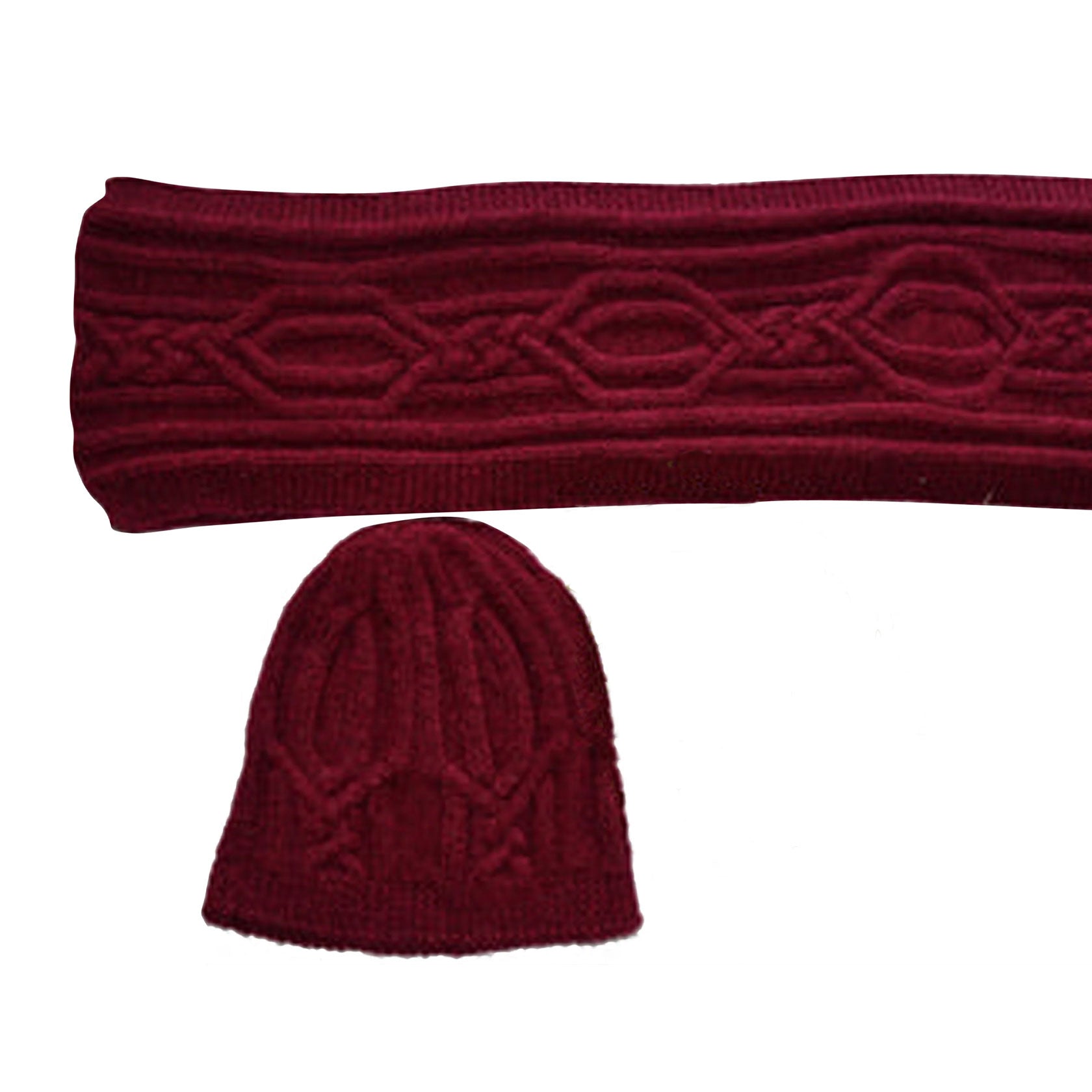 Handknit Cable Scarf