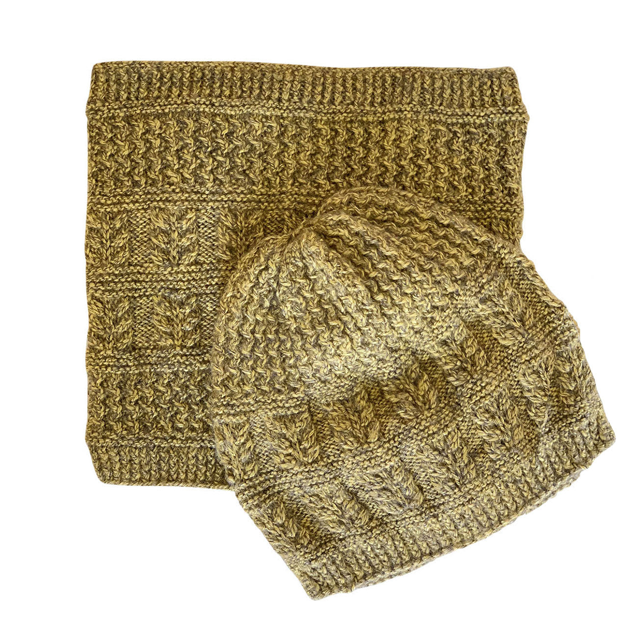 Harela Handknit Cap Cowl Set