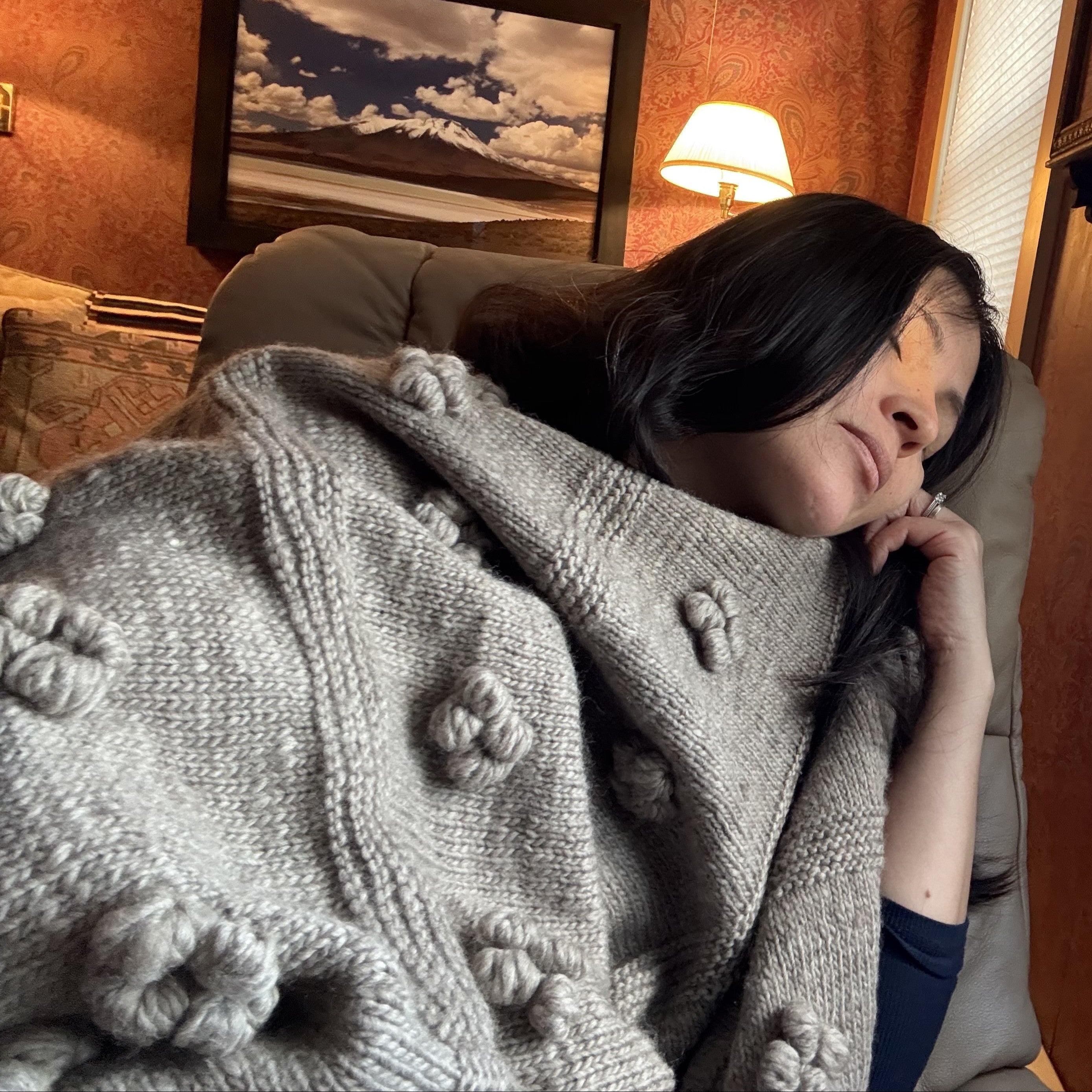 Merino Popcorn Lap Throws