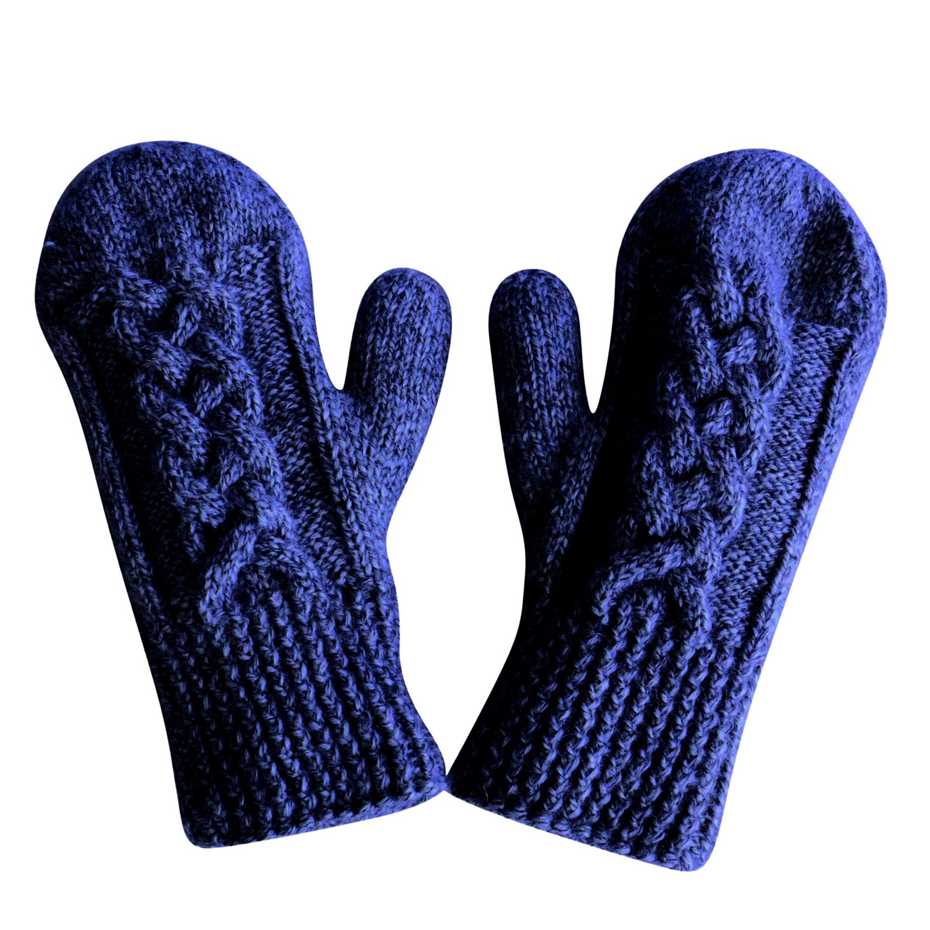 Handknit Cable Mittens