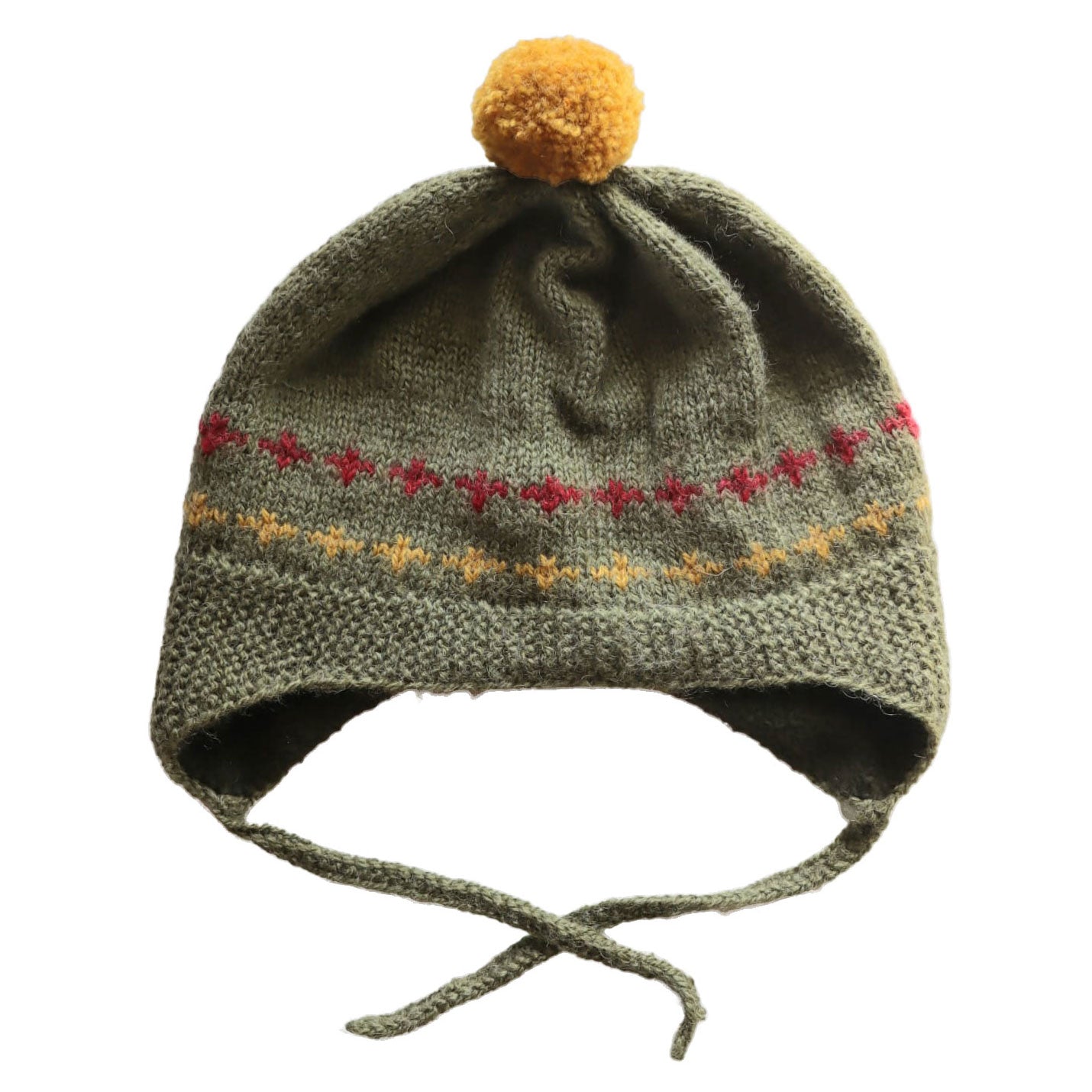 Shepherd Olive Fleece-lined caps and mittens