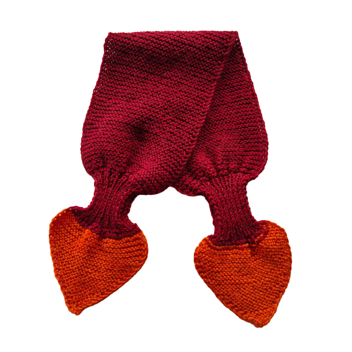 Hand-knit Butterfly Neck Scarf