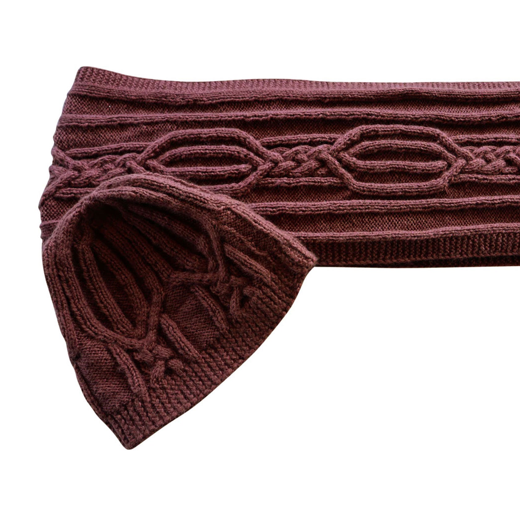 Handknit Cable Scarf