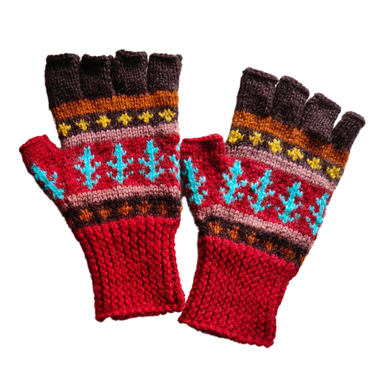 Mountain Fingerless Mittens