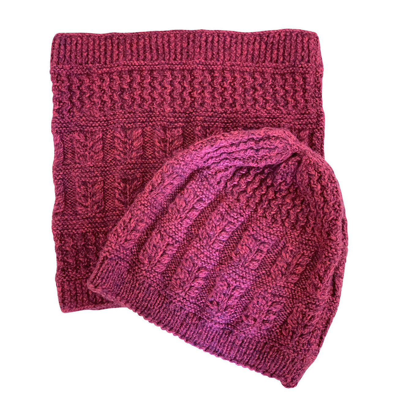 Harela Handknit Cap Cowl Set