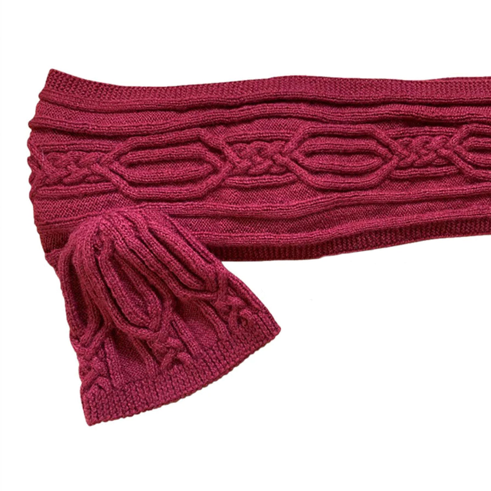 Handknit Cable Scarf