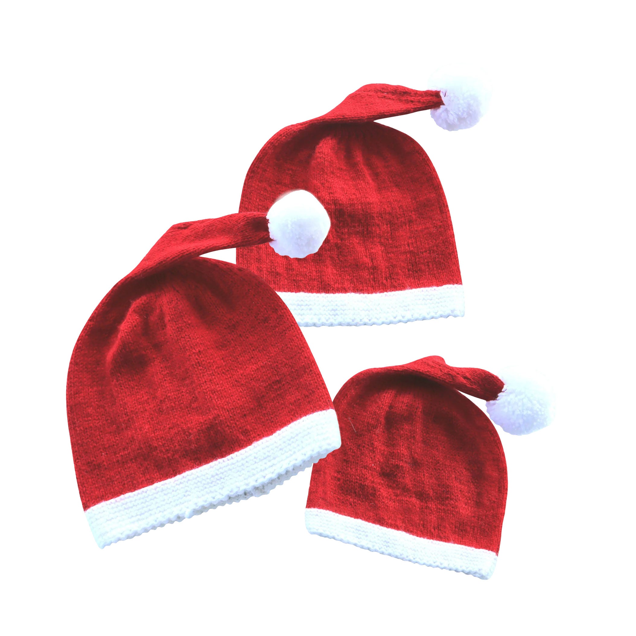 Santa Caps and Fleece Lined Mittens