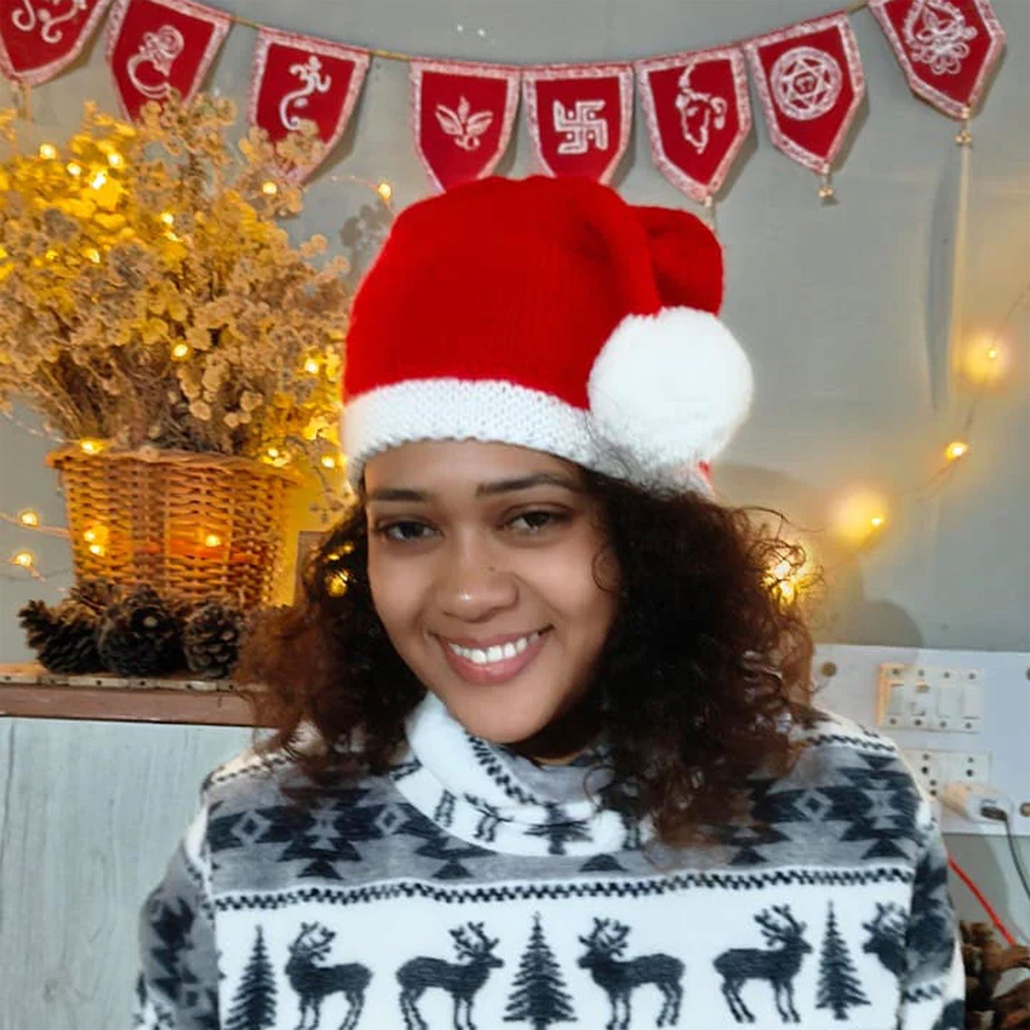 Santa Caps and Fleece Lined Mittens