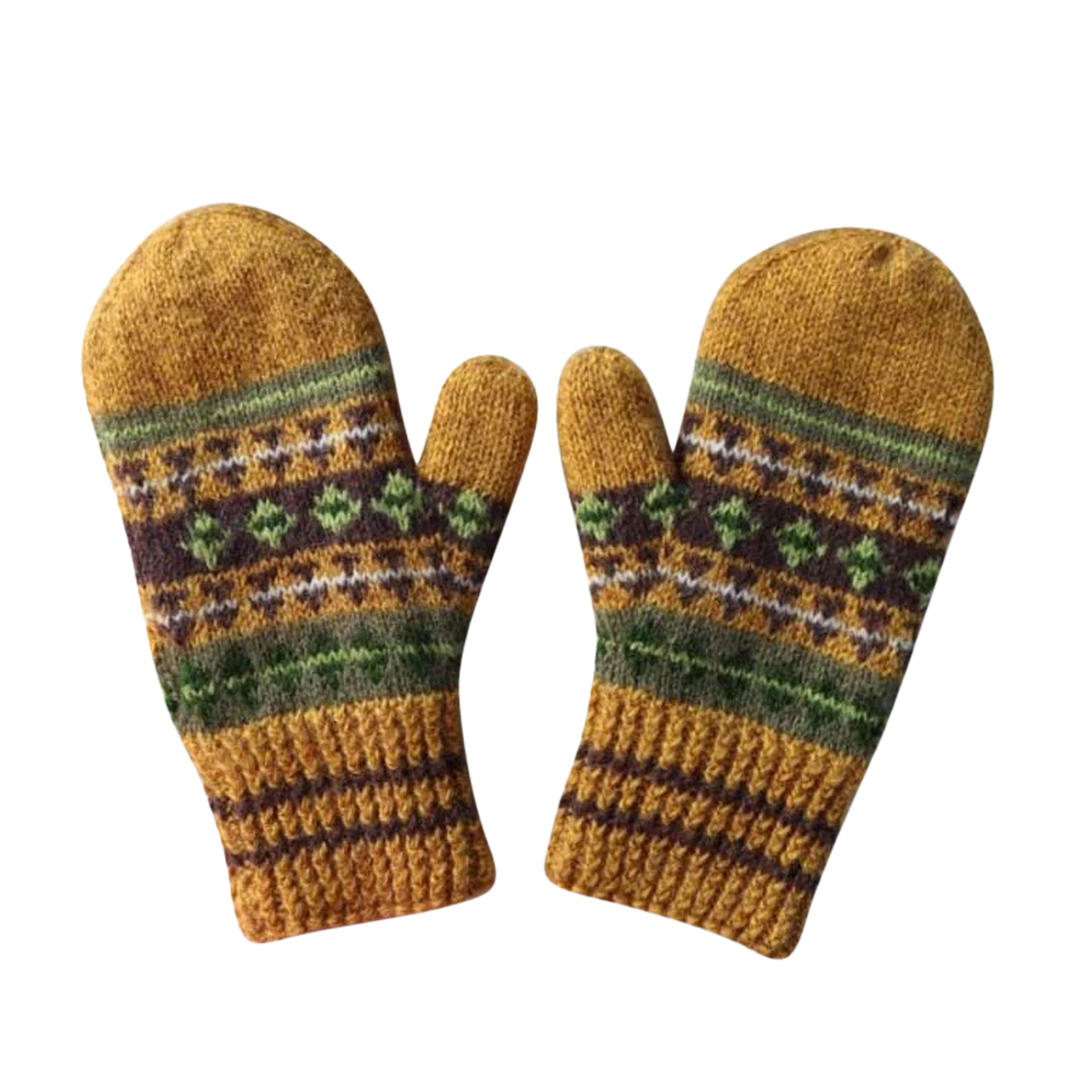 Mountain Spring fleece-lined caps and mittens