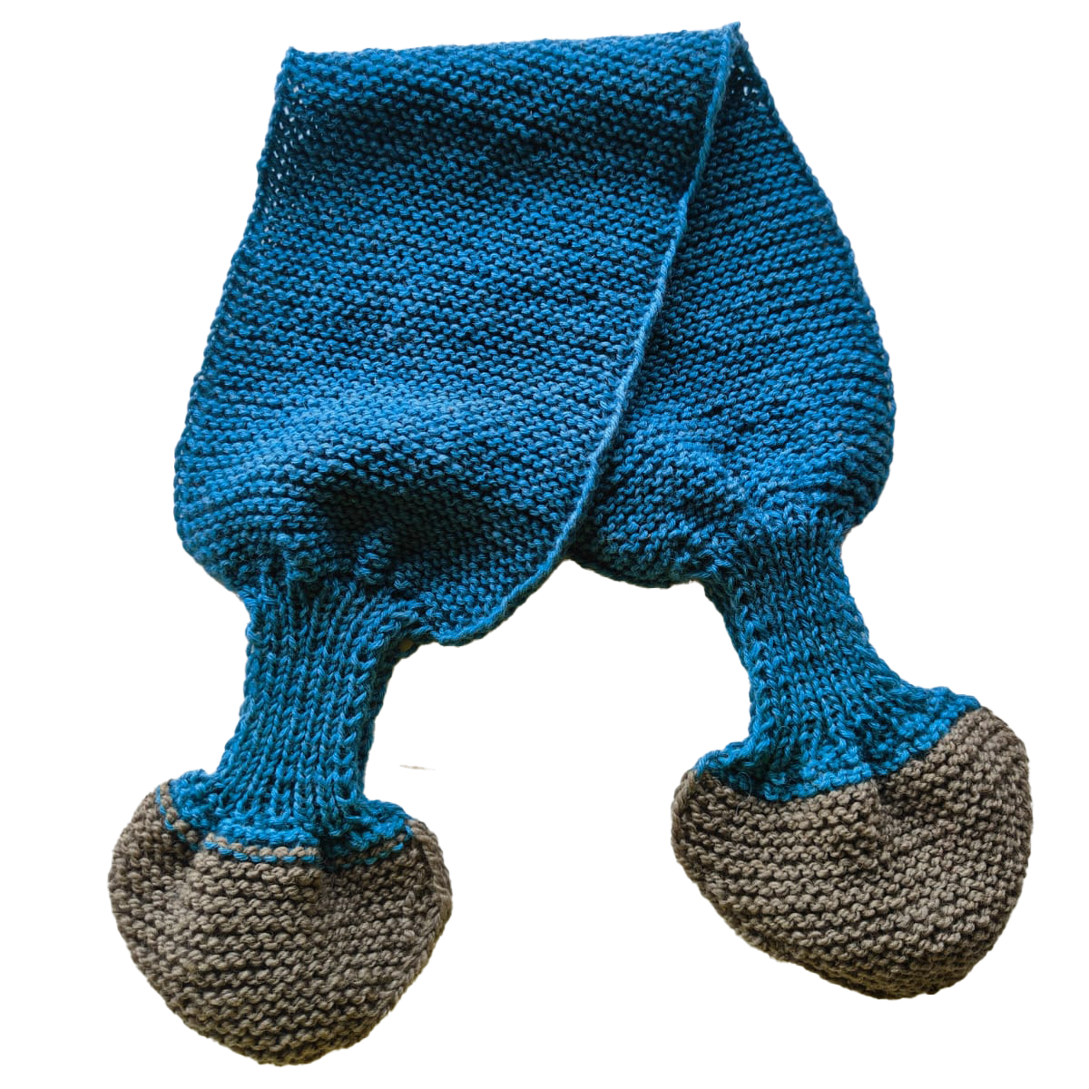 Hand-knit Butterfly Neck Scarf