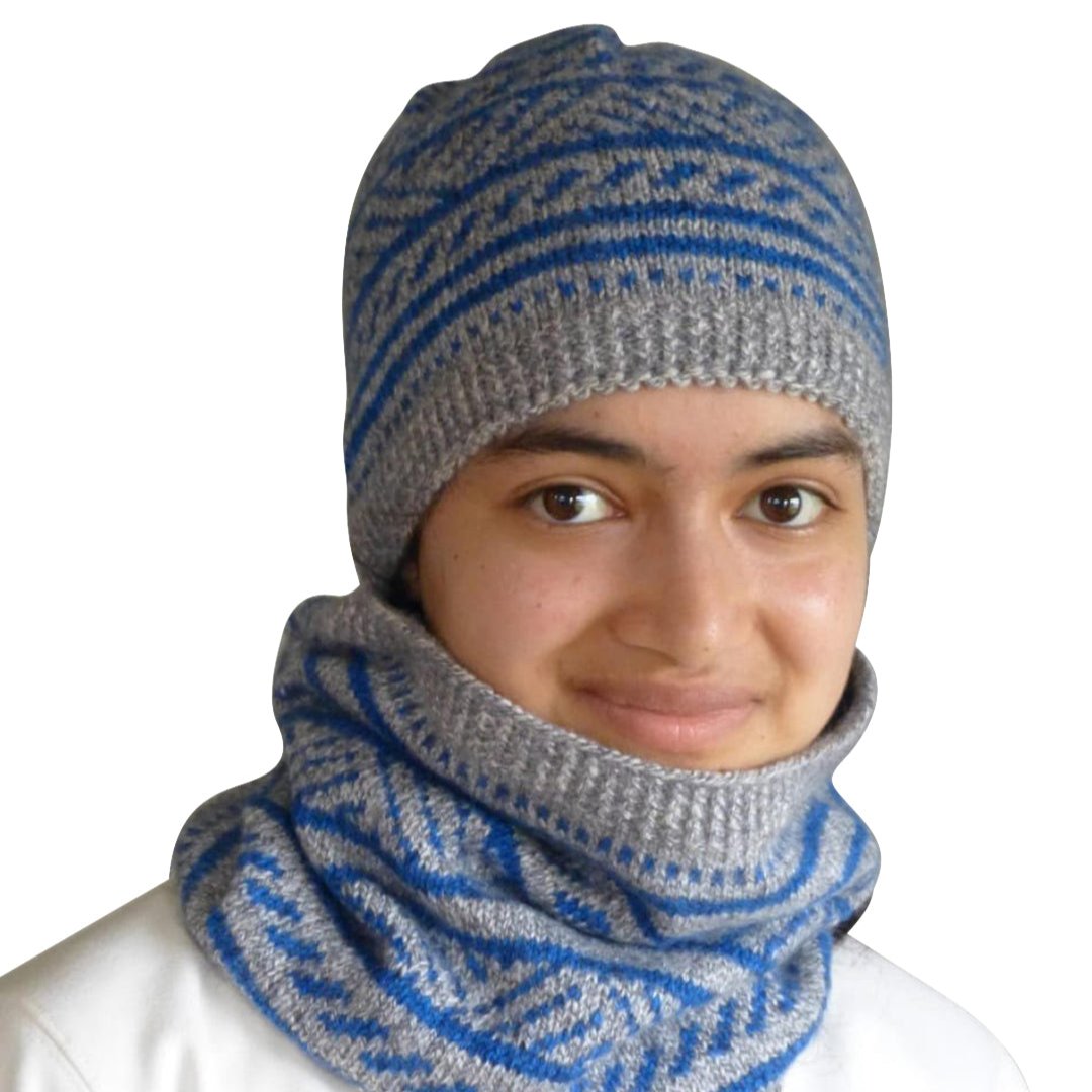 Forest Pattern Fleece-lined Cap