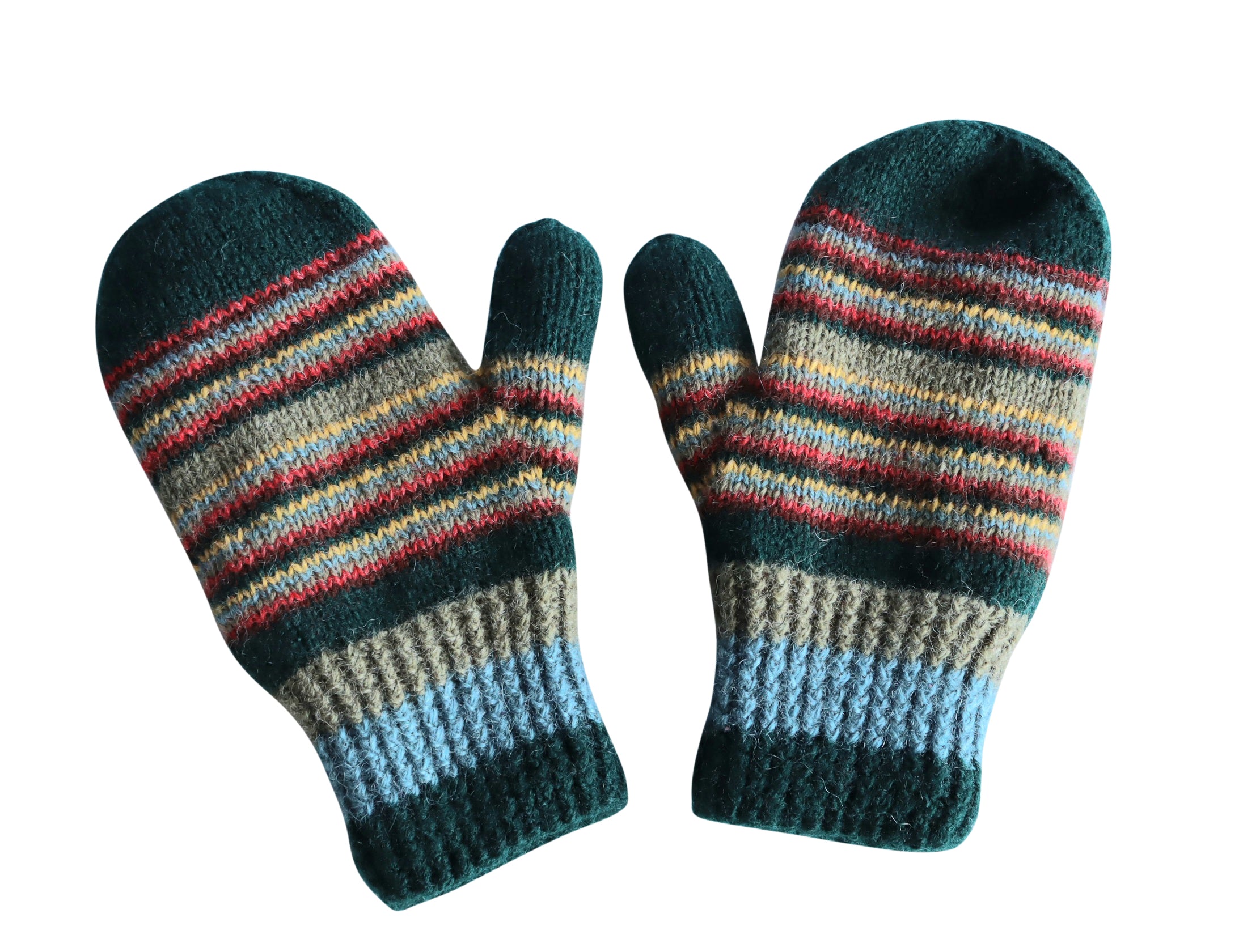 Mountain Autumn fleece-lined caps and mittens