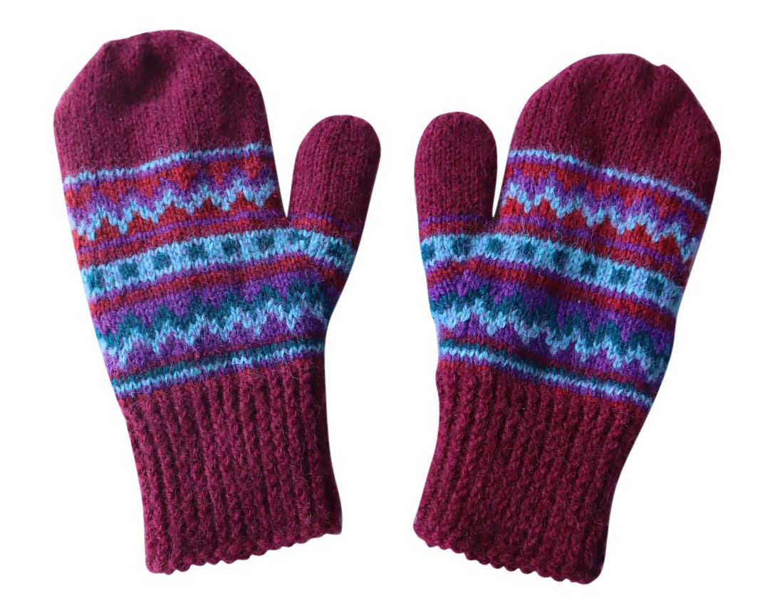 Mountain Kathy fleece-lined caps and mittens