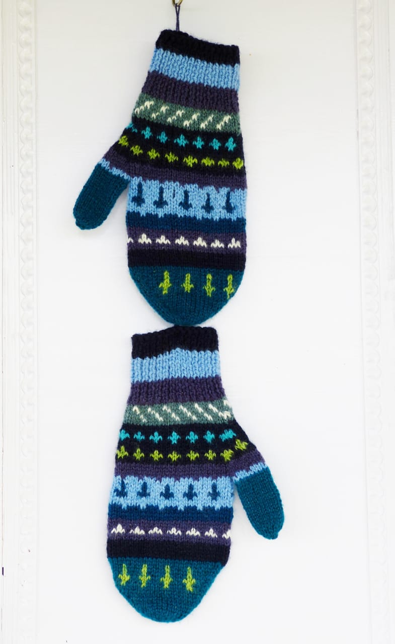 Mountain Marina fleece-lined caps and mittens