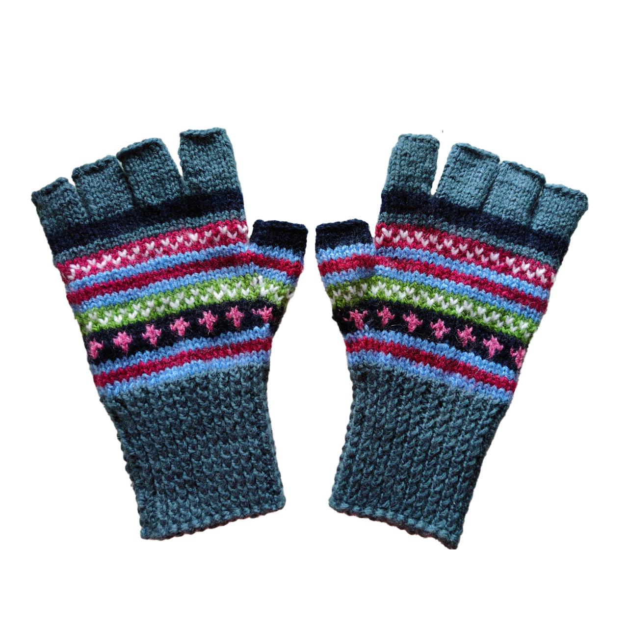 Mountain Fingerless Mittens