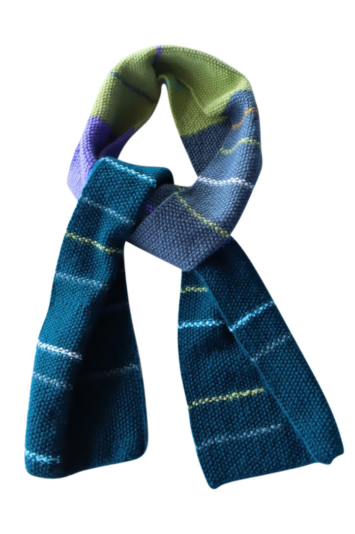 Abstract Teal Millennial Scarf